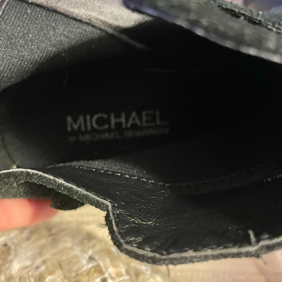EUC MICHAEL By Michael Kors size 8 women's black suede ankle booties - Picture 6 of 13